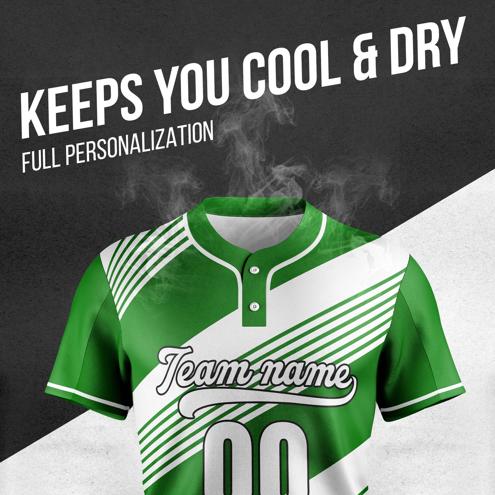 Custom Crossfire Green Baseball Sports Jersey Personalized Uniform with Name & Number