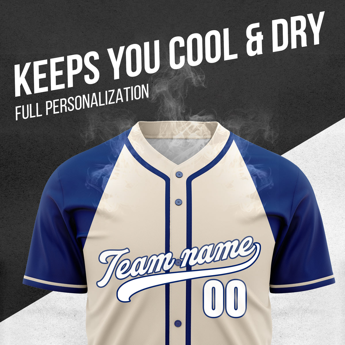 Custom Baseline Baseball Navy Sports Jersey Personalized Uniform with Name & Number