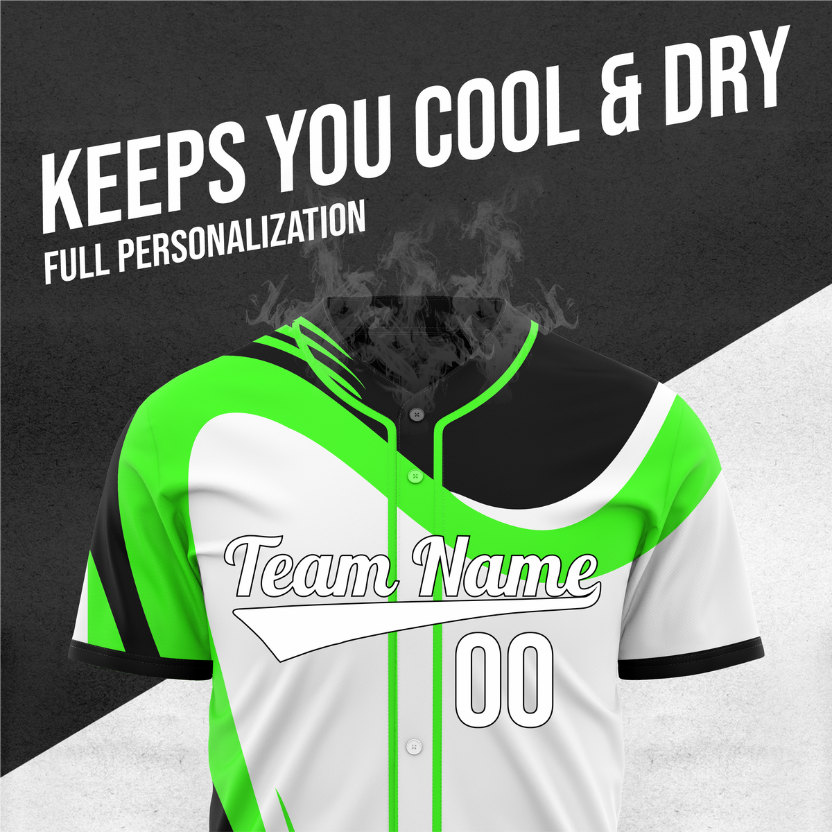 Custom Heritage Flow Baseball White Sports Jersey Personalized Uniform with Name & Number