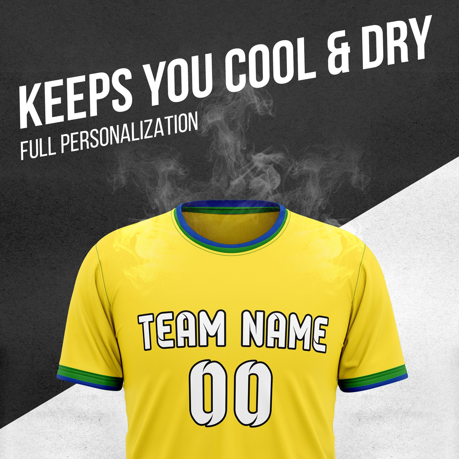 Custom BRAZIL Fan Jersey Personalized with Name & Number