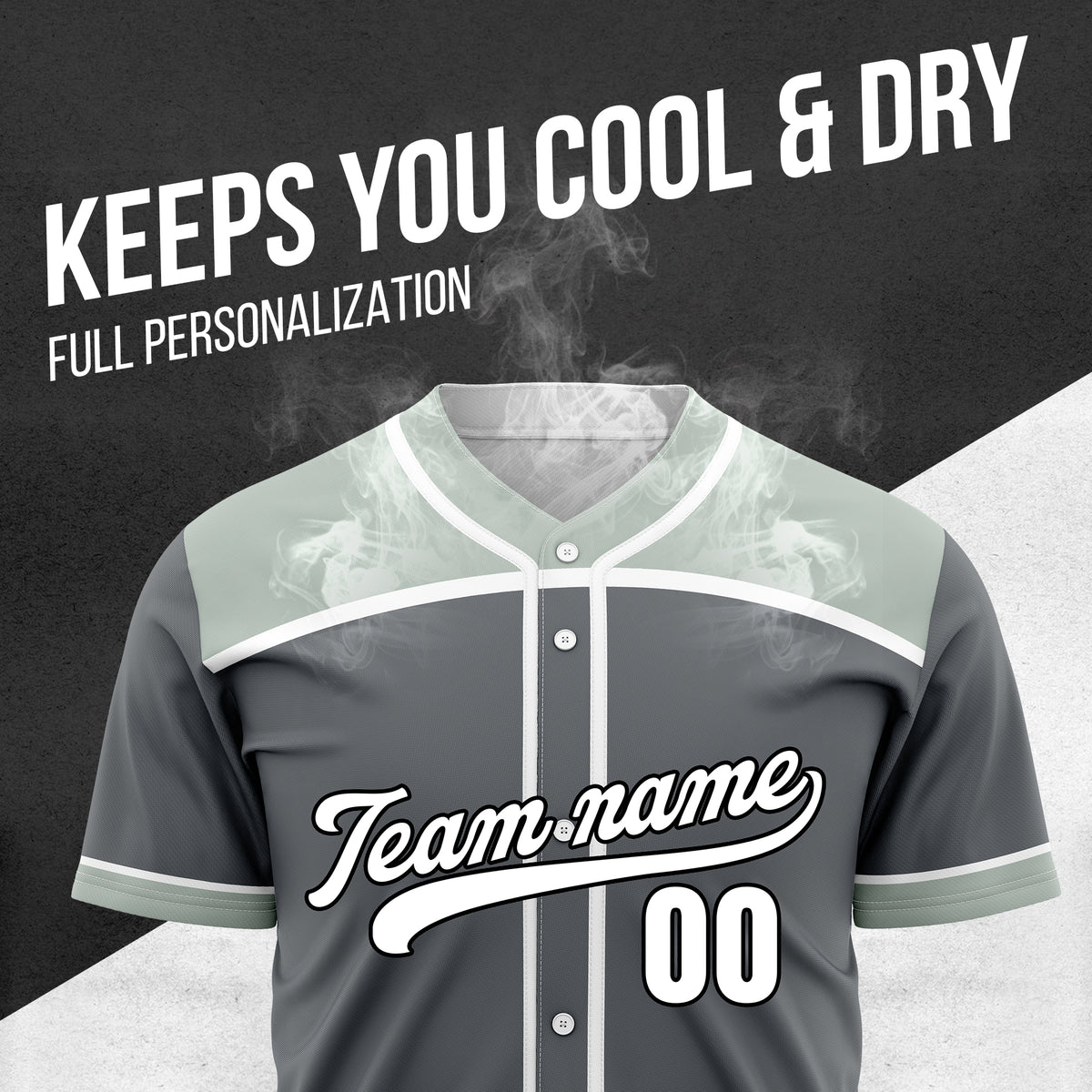 Custom Marquee Classic Baseball Dark Grey Sports Jersey Personalized Uniform with Name & Number