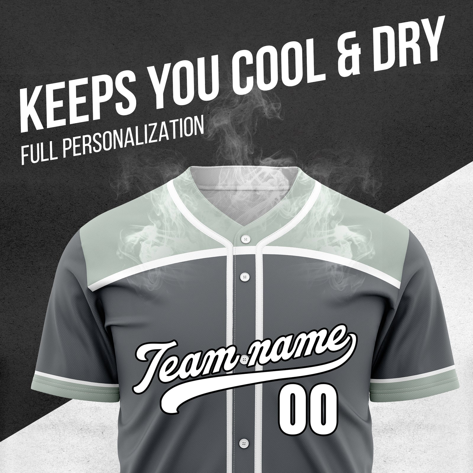 Custom Marquee Classic Baseball Dark Grey Sports Jersey Personalized Uniform with Name & Number