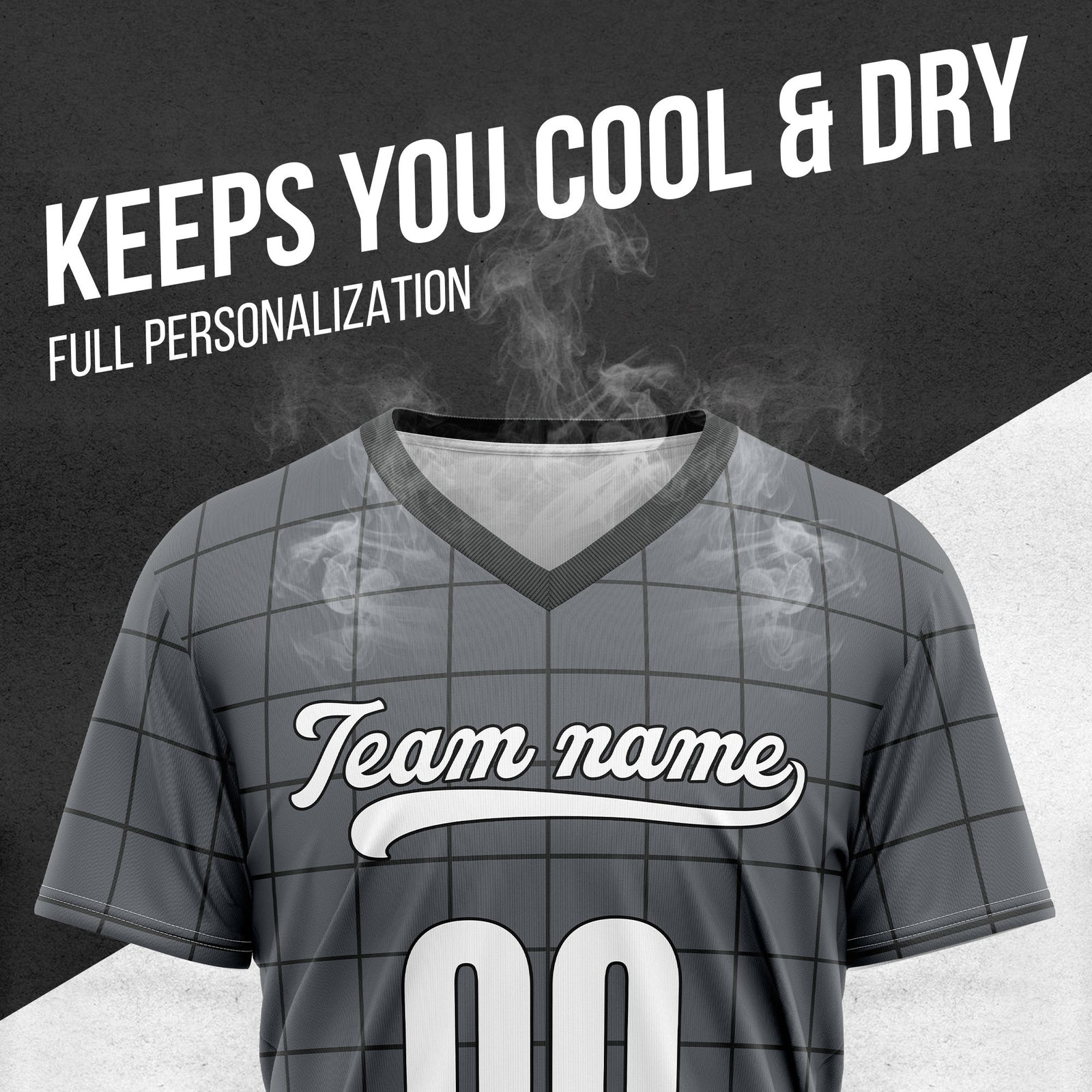 Custom Storm Matrix Dark Grey Baseball Sports Jersey Personalized Uniform with Name & Number