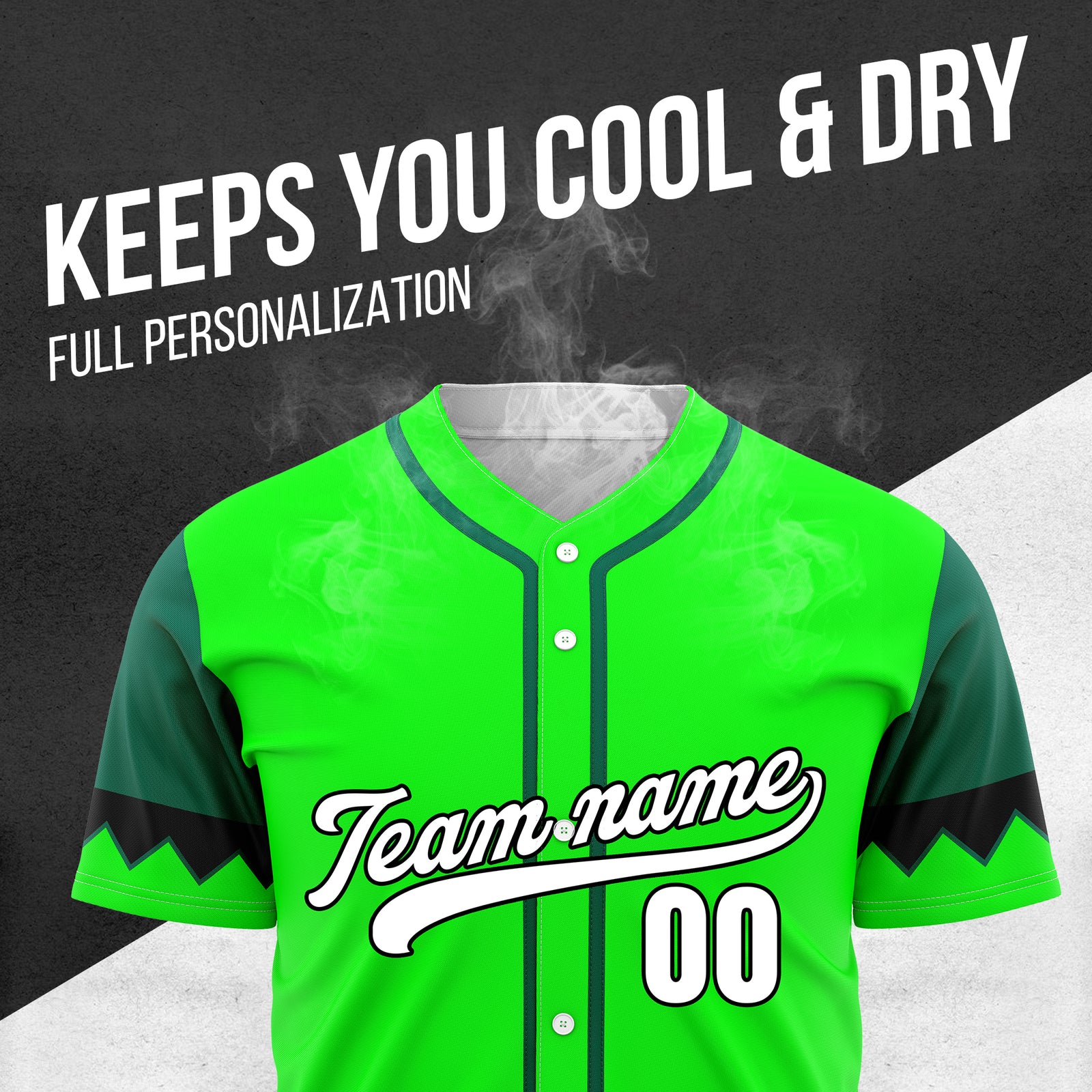 Custom Legacy Classic Baseball Green Sports Jersey Personalized Uniform with Name & Number