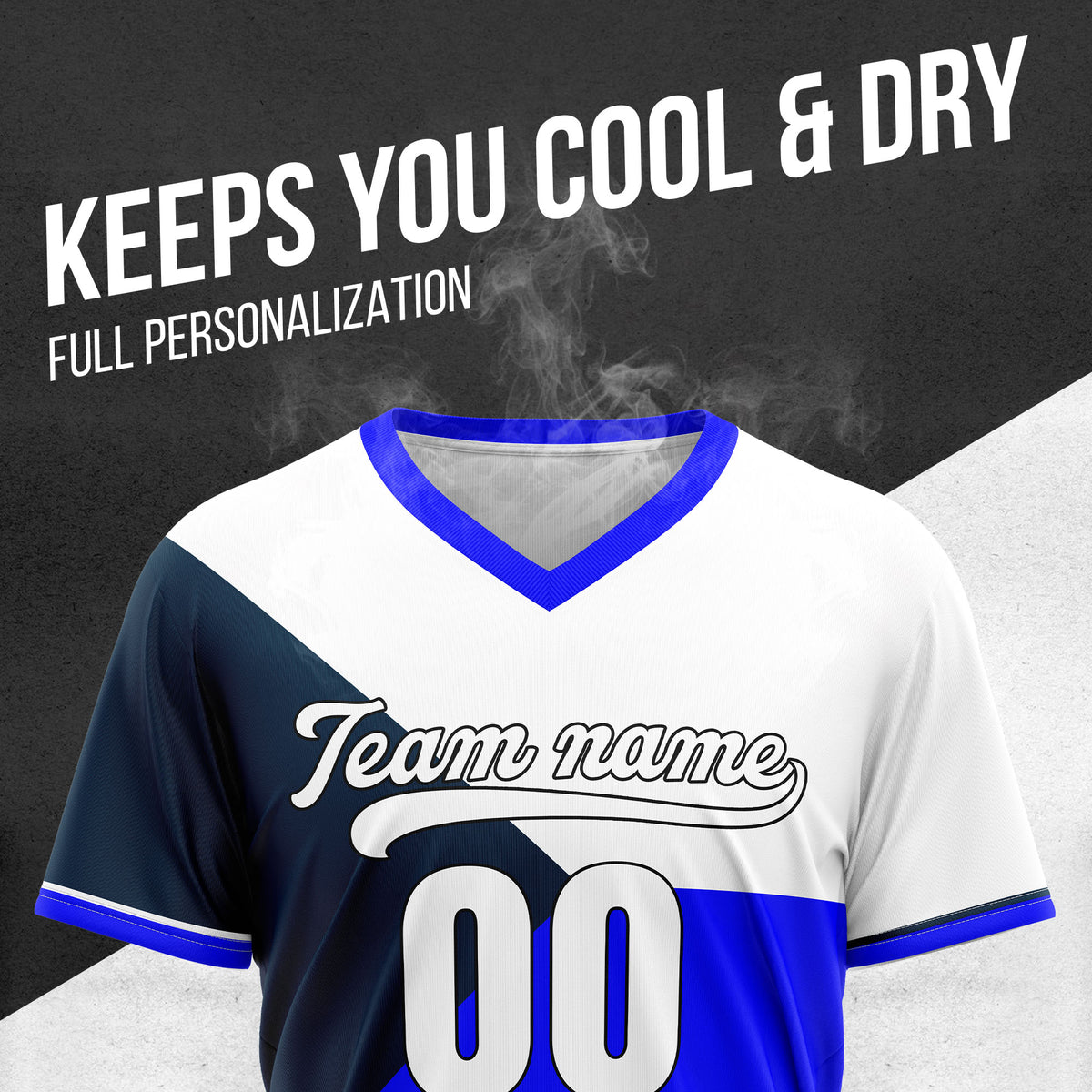 Custom FlexCore Blue Baseball Sports Jersey Personalized Uniform with Name & Number