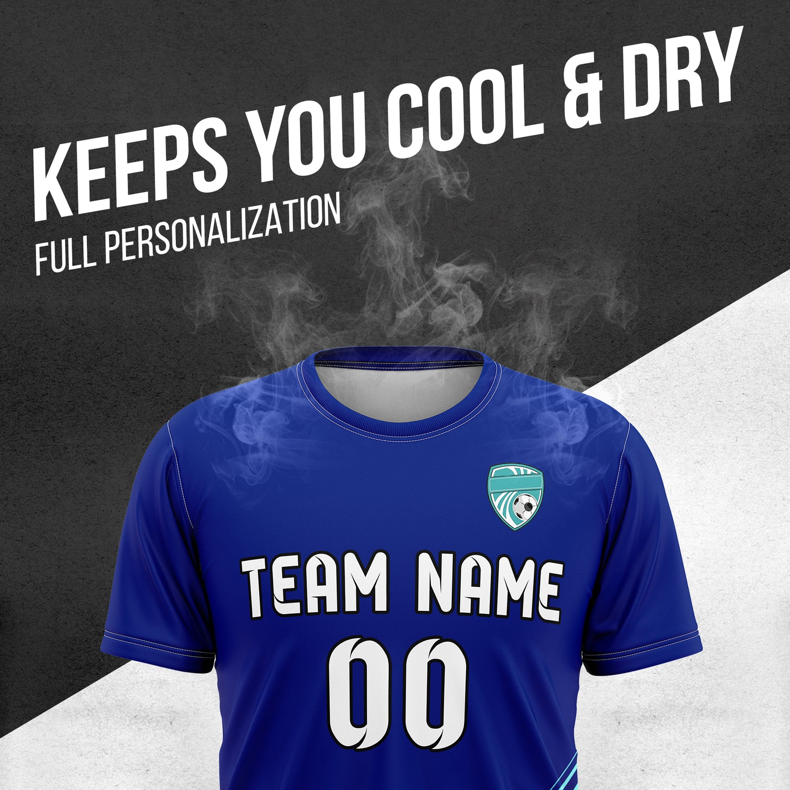 Custom WaveLine Stripe Navy Soccer sport Tops Jersey
