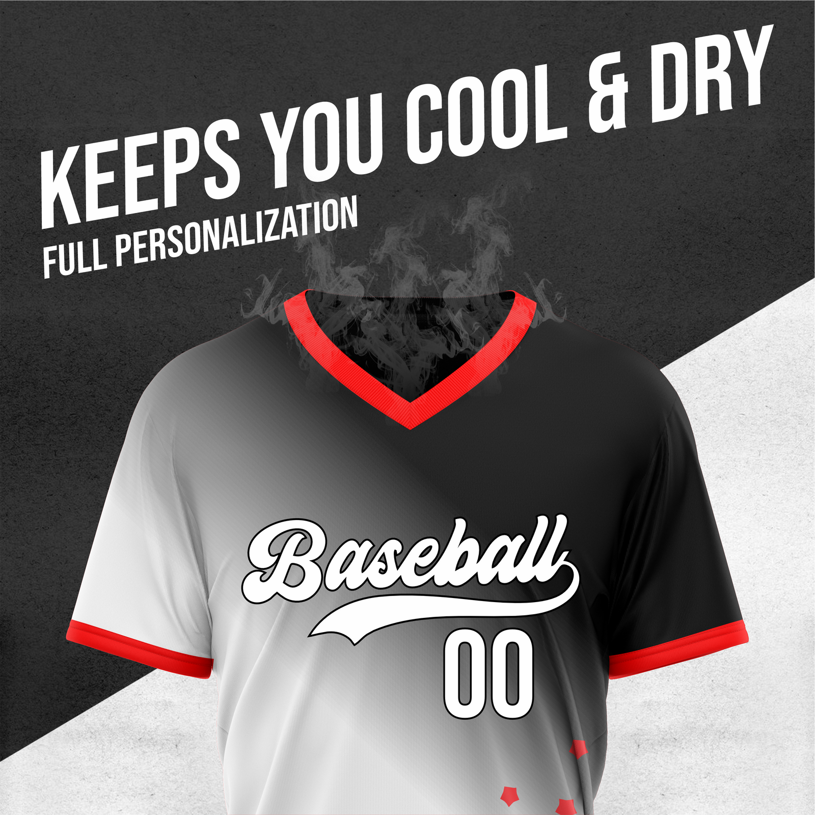 Custom Twilight Stars Baseball White Sports Jersey Personalized Uniform with Name & Number