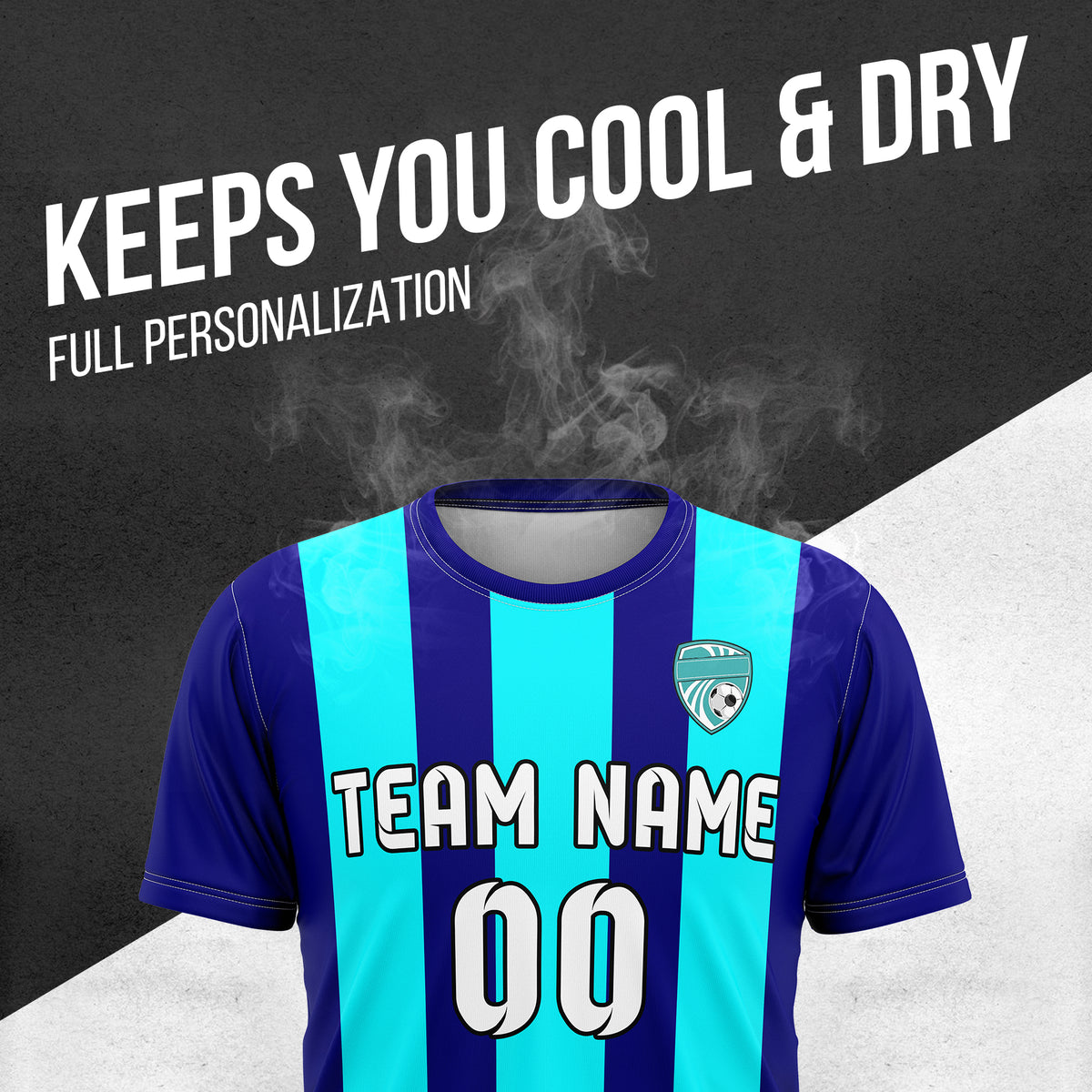 Custom Striker Stripe Navy Soccer sport Tops Jersey