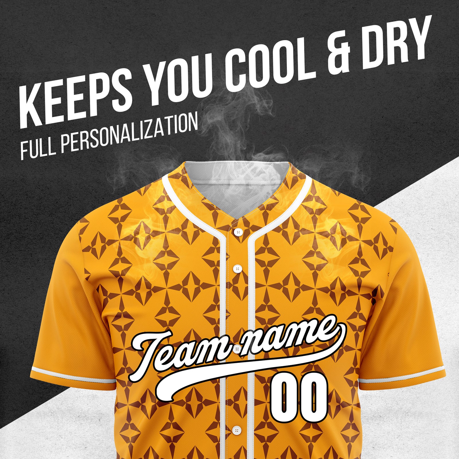 Custom Rhombic Orange Baseball Sports Jersey Personalized Uniform with Name & Number