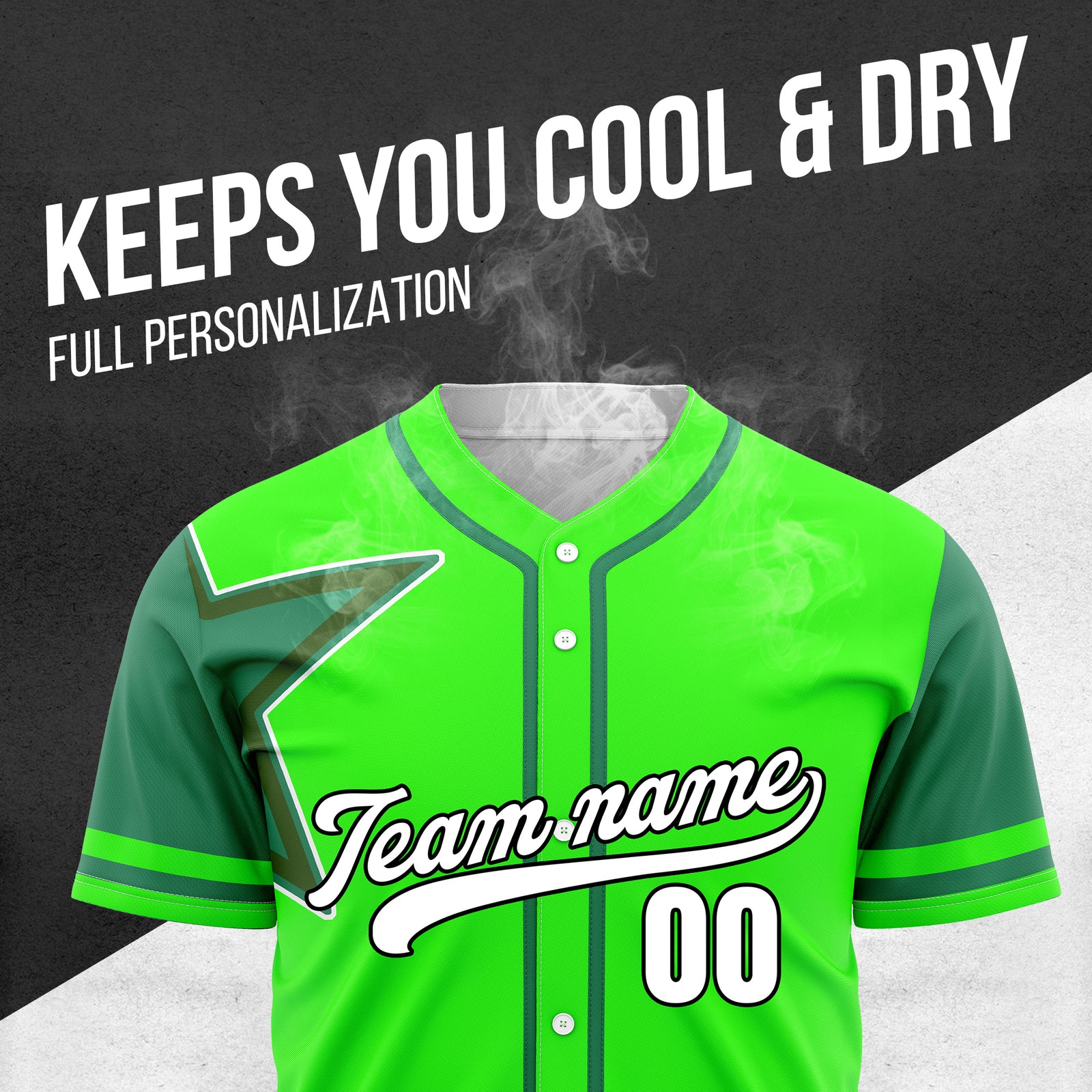Custom Star Classic Baseball Neon Green Sports Jersey Personalized Uniform with Name & Number
