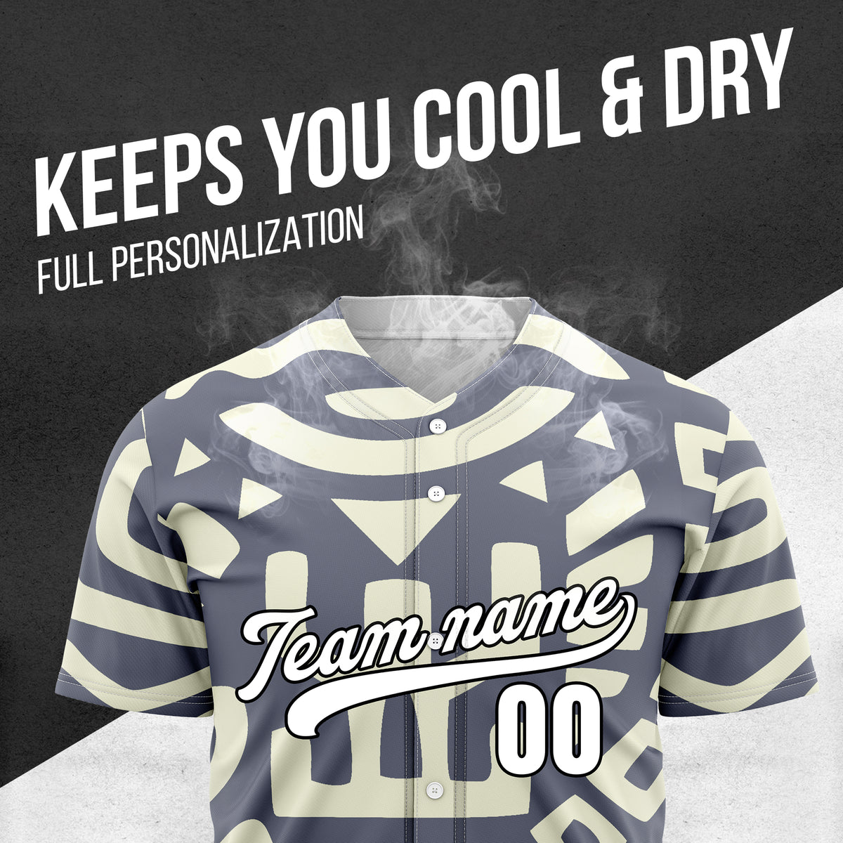 Custom Hawaii Hustle Dark Grey Baseball Sports Jersey Personalized Uniform with Name & Number