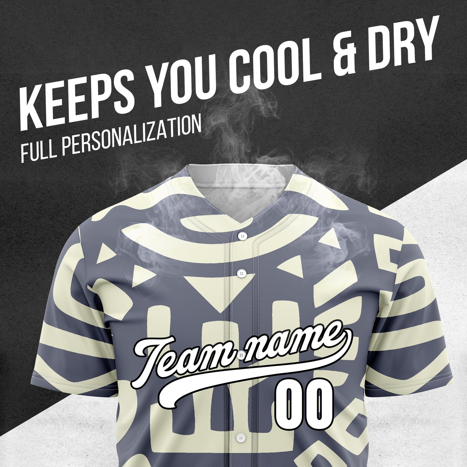 Custom Hawaii Hustle Dark Grey Baseball Sports Jersey Personalized Uniform with Name & Number
