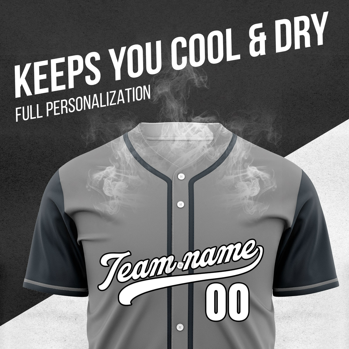 Custom Crimson Grey Raglan Style Baseball Sports Jersey Personalized Uniform with Name & Number