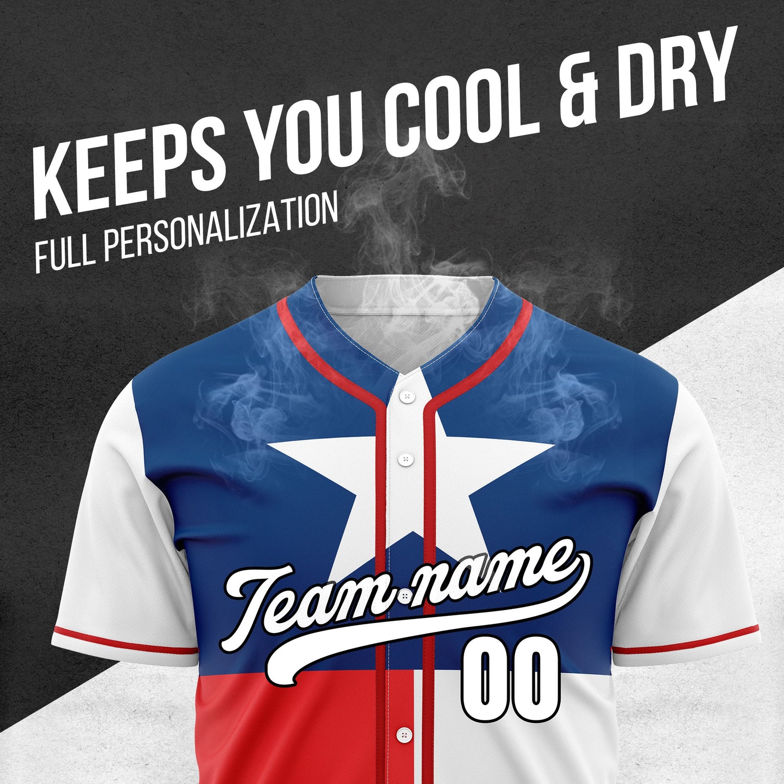 Custom Texas Legacy Baseball Sports Jersey Personalized Uniform with Name & Number