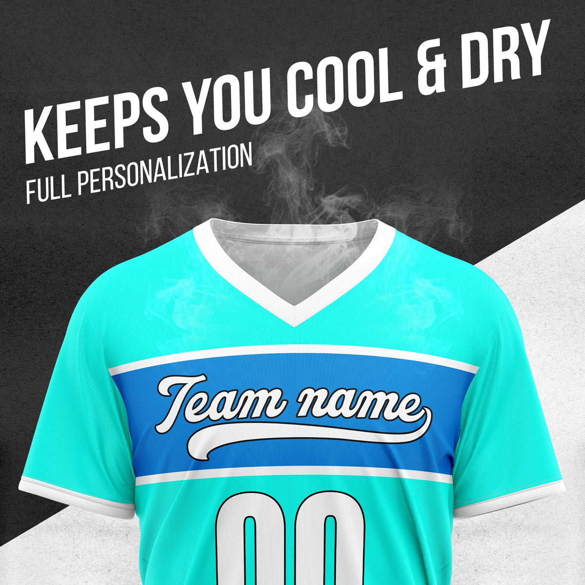 Custom ProEdge Aqua Baseball Sports Jersey Personalized Uniform with Name & Number
