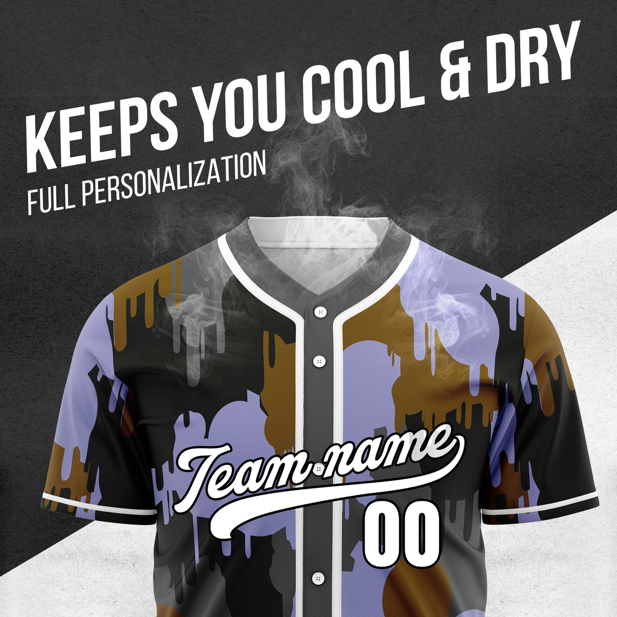 Custom Paint Hustlers Dark Grey Baseball Sports Jersey Personalized Uniform with Name & Number