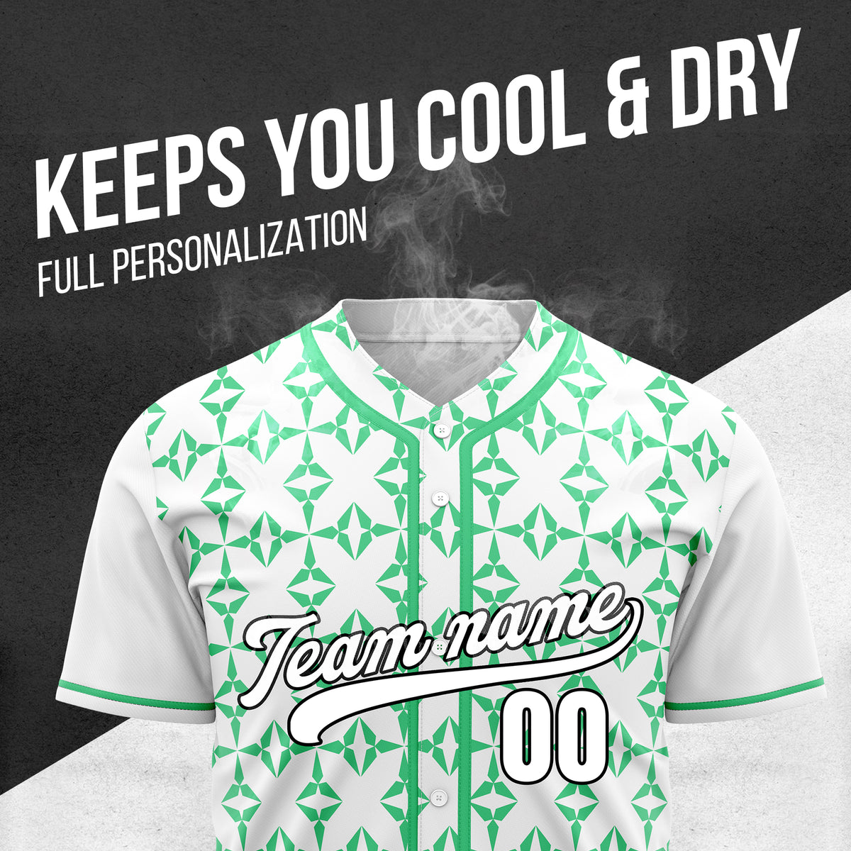 Custom Rhombic White Baseball Sports Jersey Personalized Uniform with Name & Number