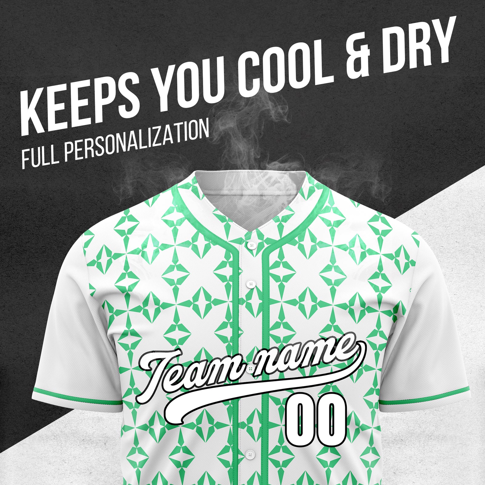 Custom Rhombic White Baseball Sports Jersey Personalized Uniform with Name & Number