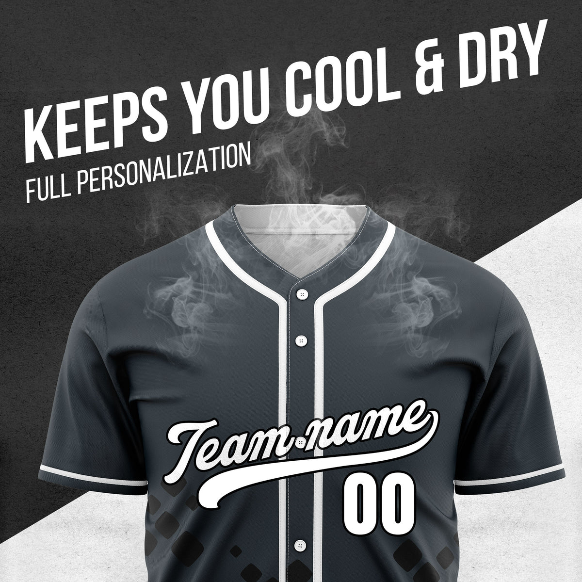 Custom Shadow Sparks Grey Baseball Sports Jersey Personalized Uniform with Name & Number