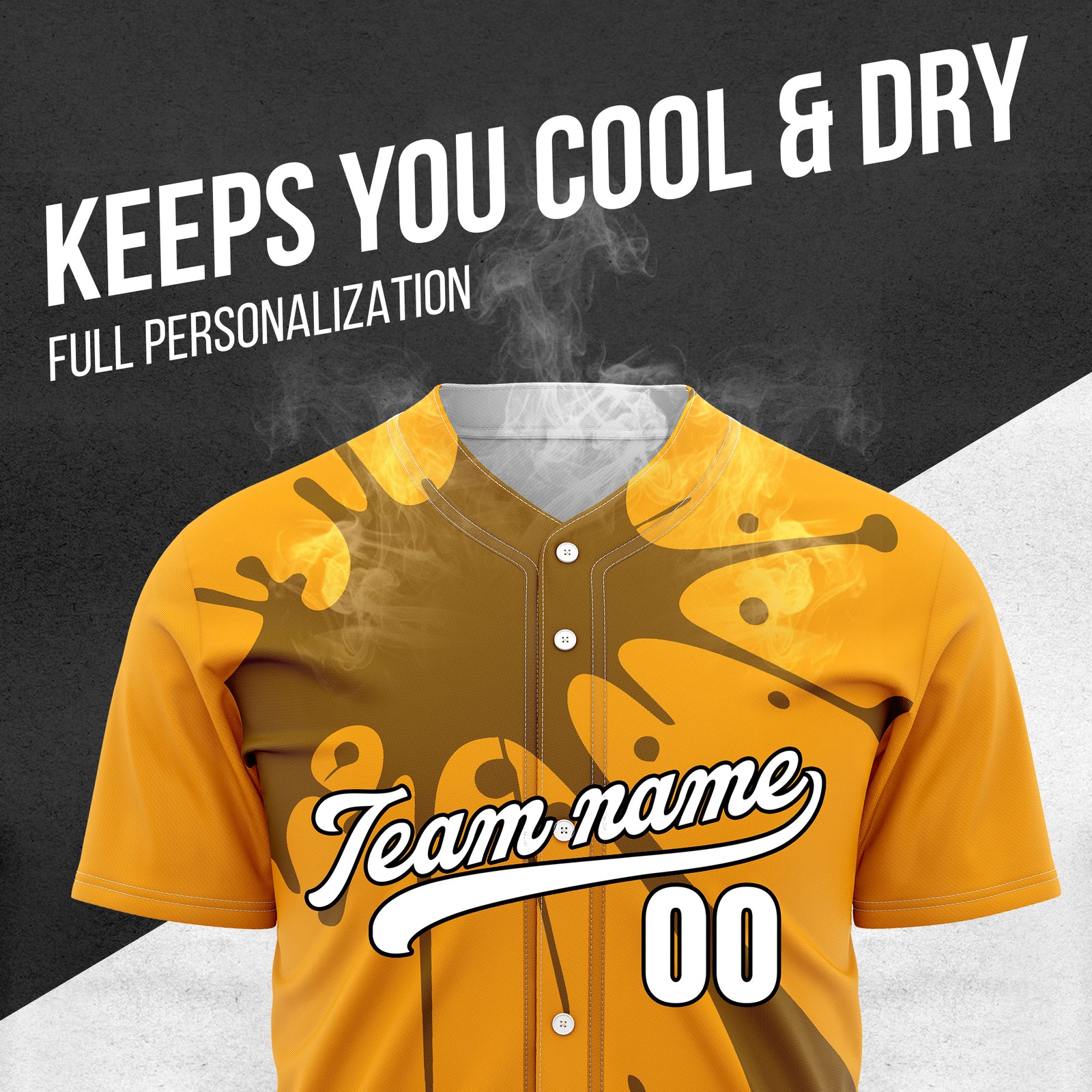 Custom Paint Burst Orange Sports Jersey Personalized Uniform with Name & Number