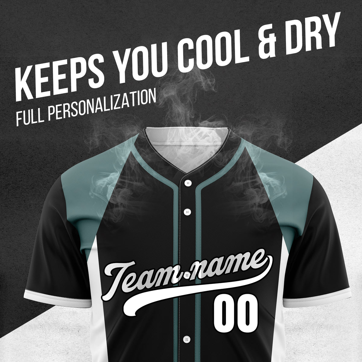 Custom Timeless Stripes Baseball Black Sports Jersey Personalized Uniform with Name & Number