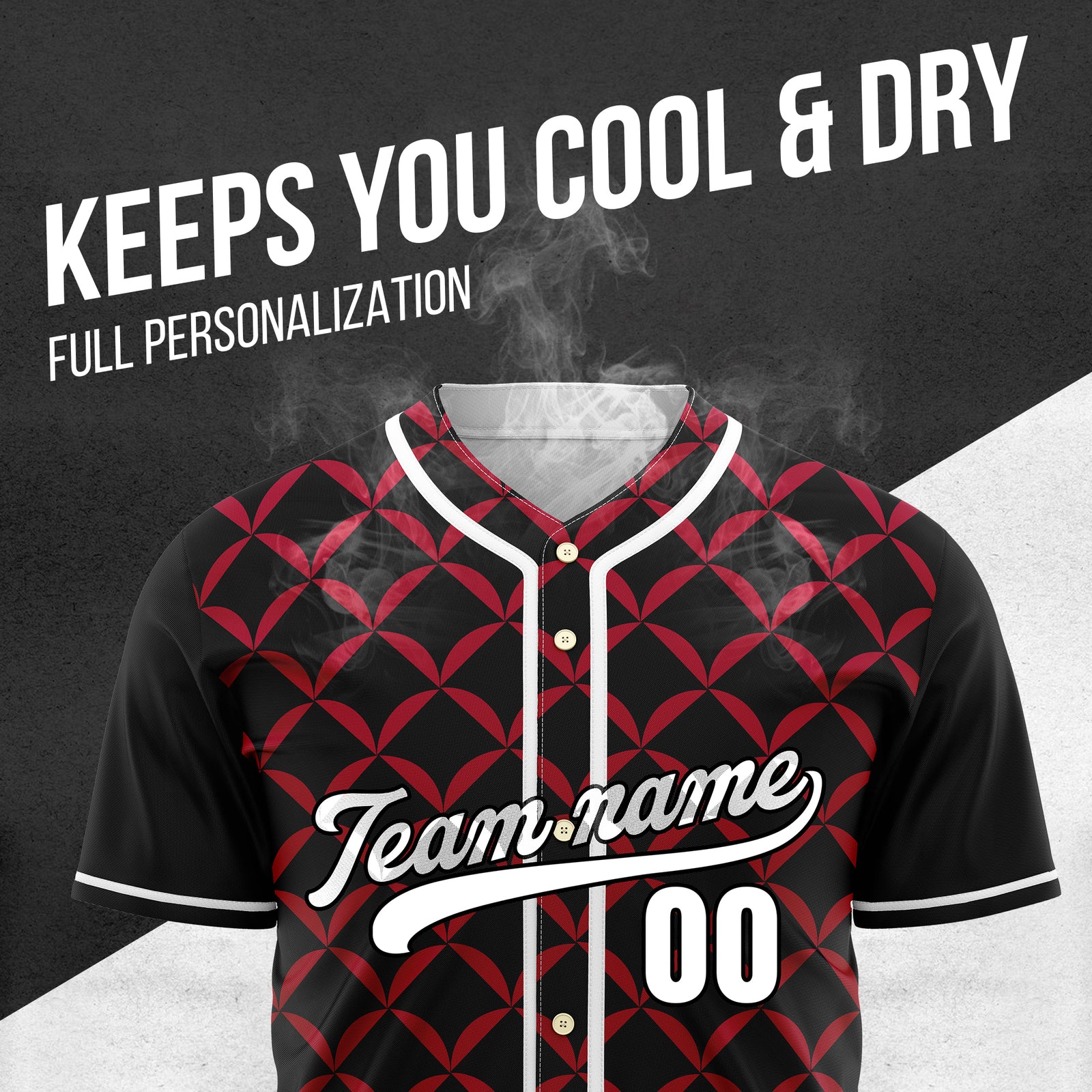 Custom Vertex Vibe Black Baseball Sports Jersey Personalized Uniform with Name & Number