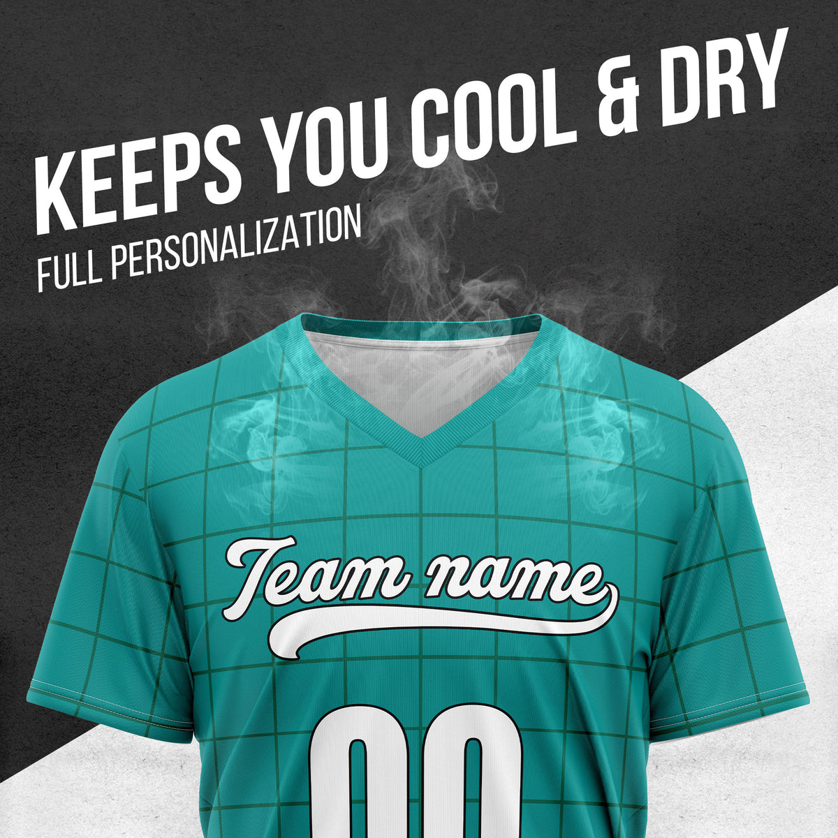 Custom Storm Matrix Teal Baseball Sports Jersey Personalized Uniform with Name & Number
