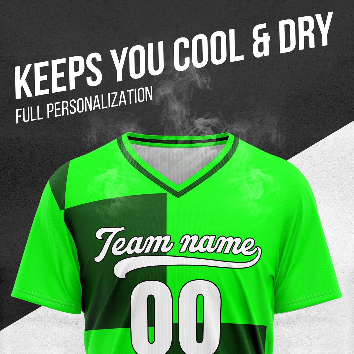 Custom Apex Colorblock Green Baseball Sports Jersey Personalized Uniform with Name & Number