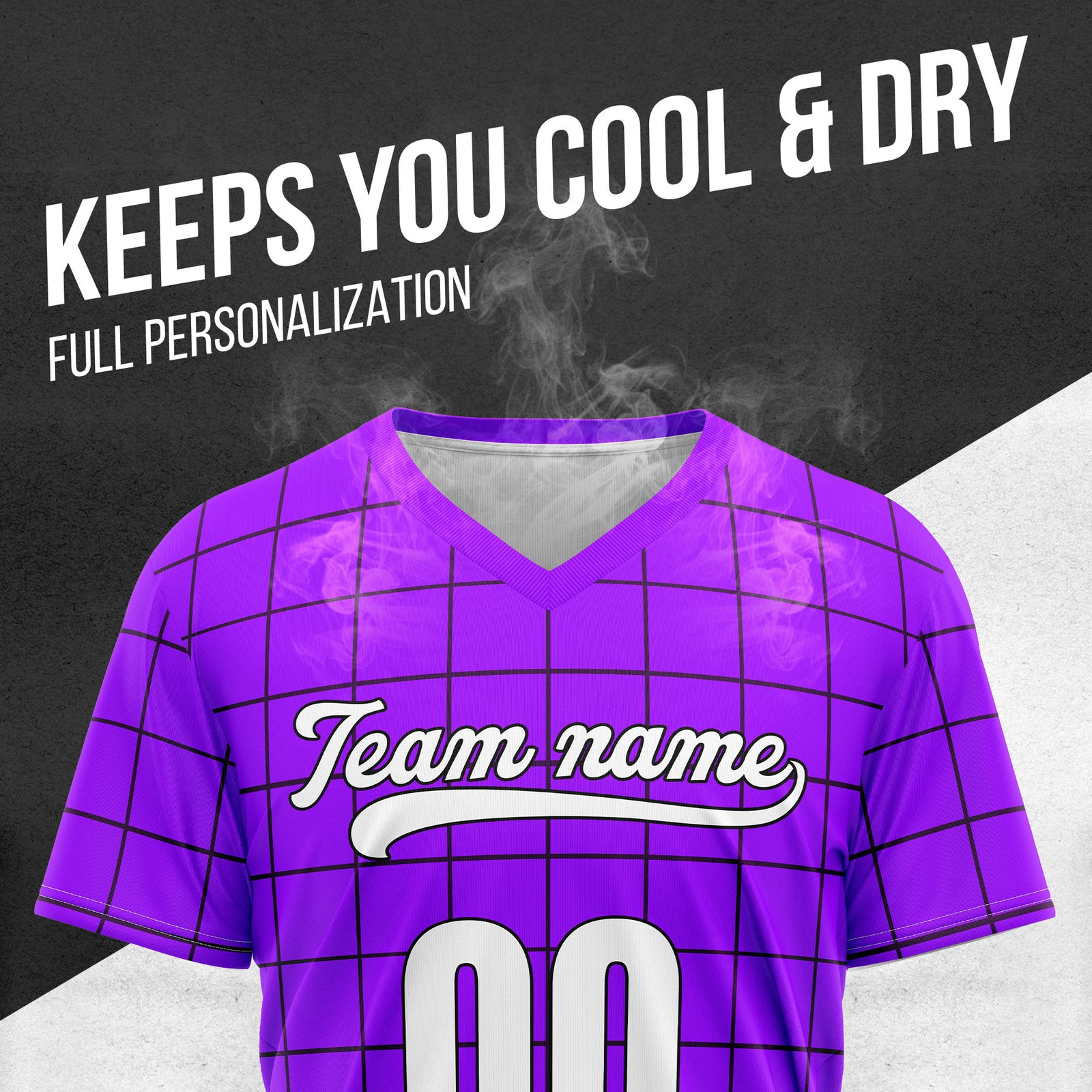 Custom Storm Matrix Purple Baseball Sports Jersey Personalized Uniform with Name & Number