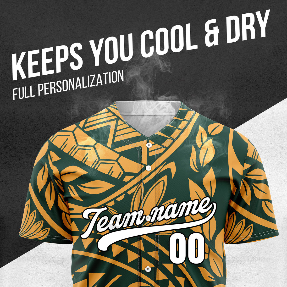Custom Hawaii Storm Teal Baseball Sports Jersey Personalized Uniform with Name & Number