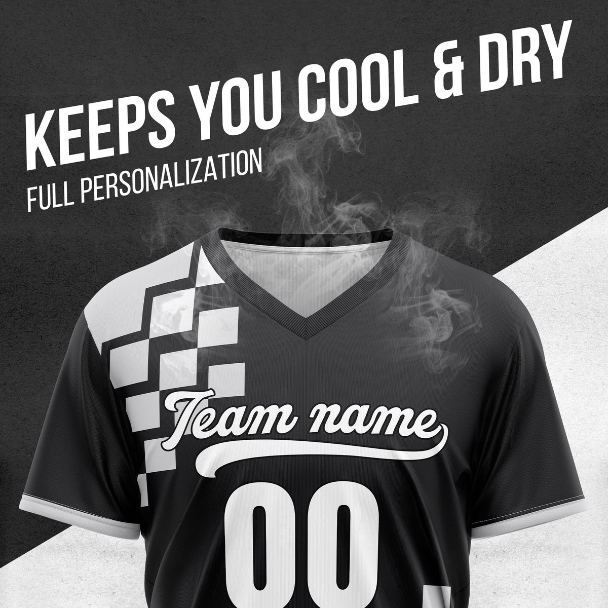 Custom Shadow Pixel Black Baseball Sports Jersey Personalized Uniform with Name & Number