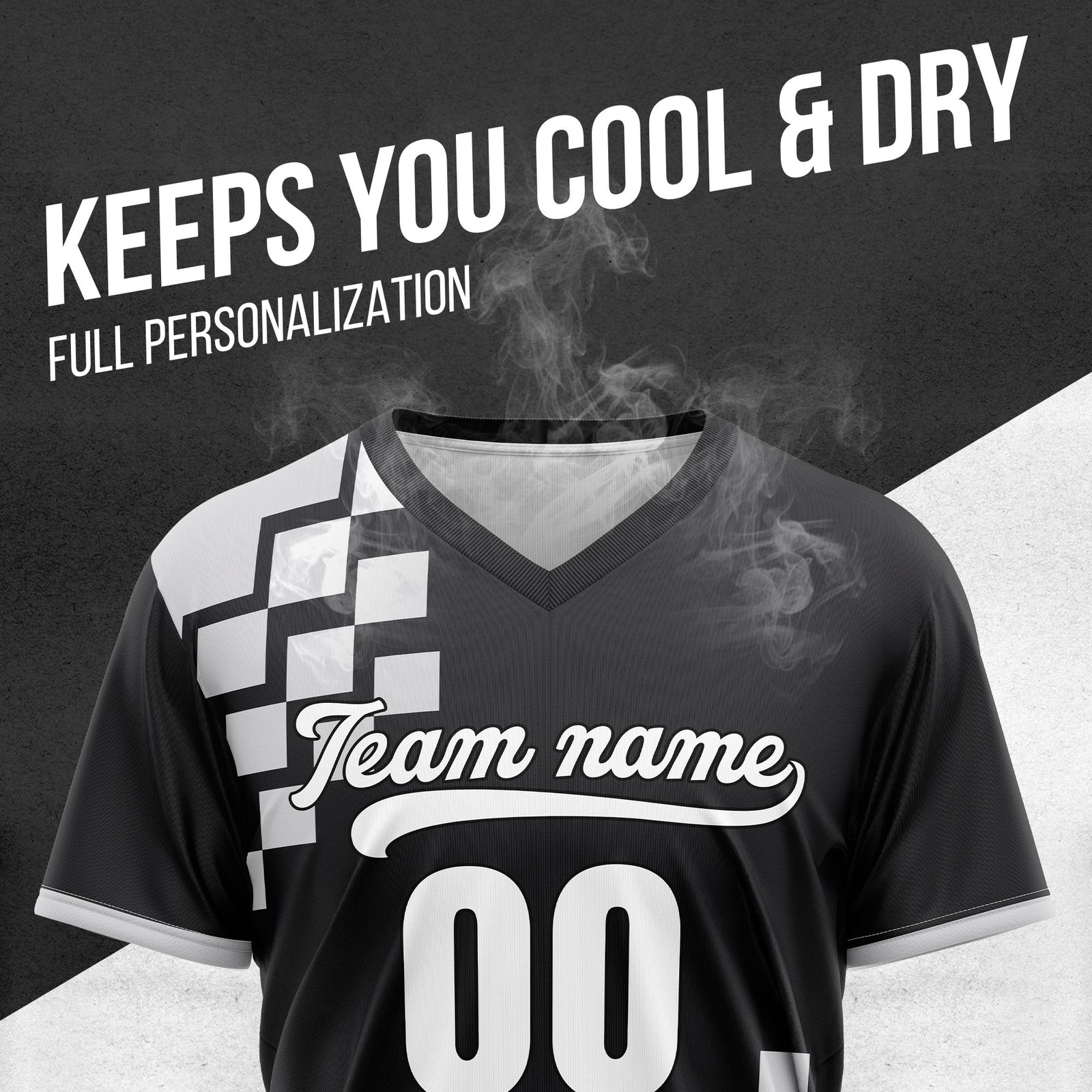 Custom Shadow Pixel Black Baseball Sports Jersey Personalized Uniform with Name & Number