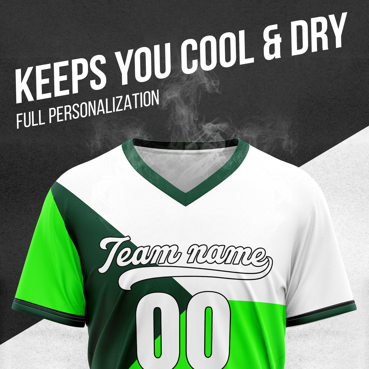 Custom FlexCore Neon Green Baseball Sports Jersey Personalized Uniform with Name & Number