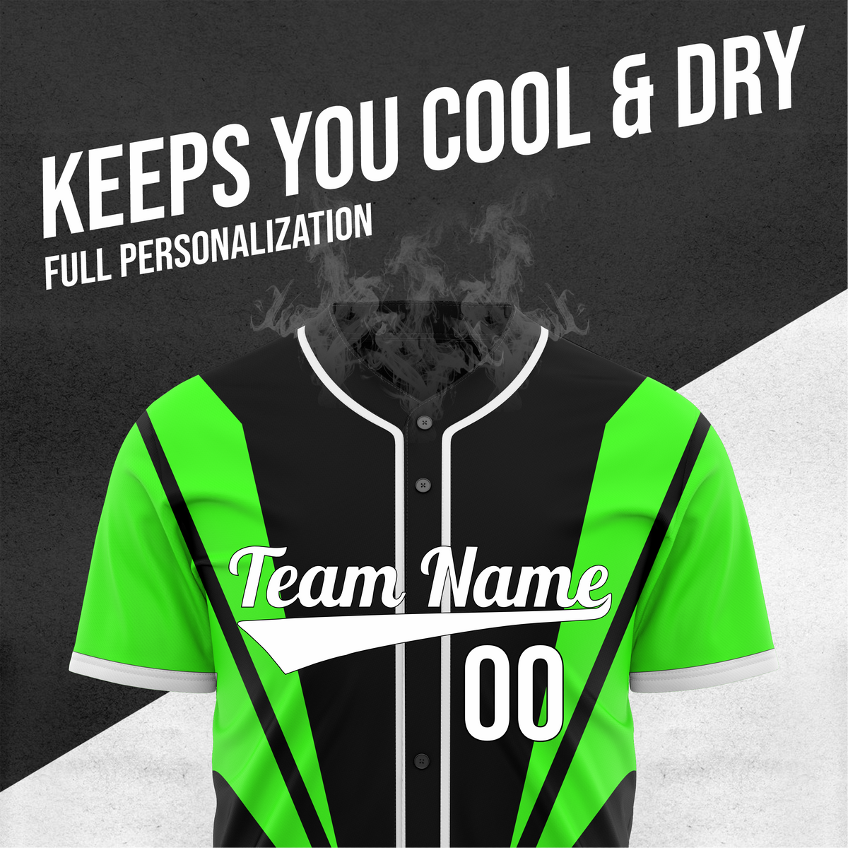 Custom Panel Flow Baseball Black Sports Jersey Personalized Uniform with Name & Number