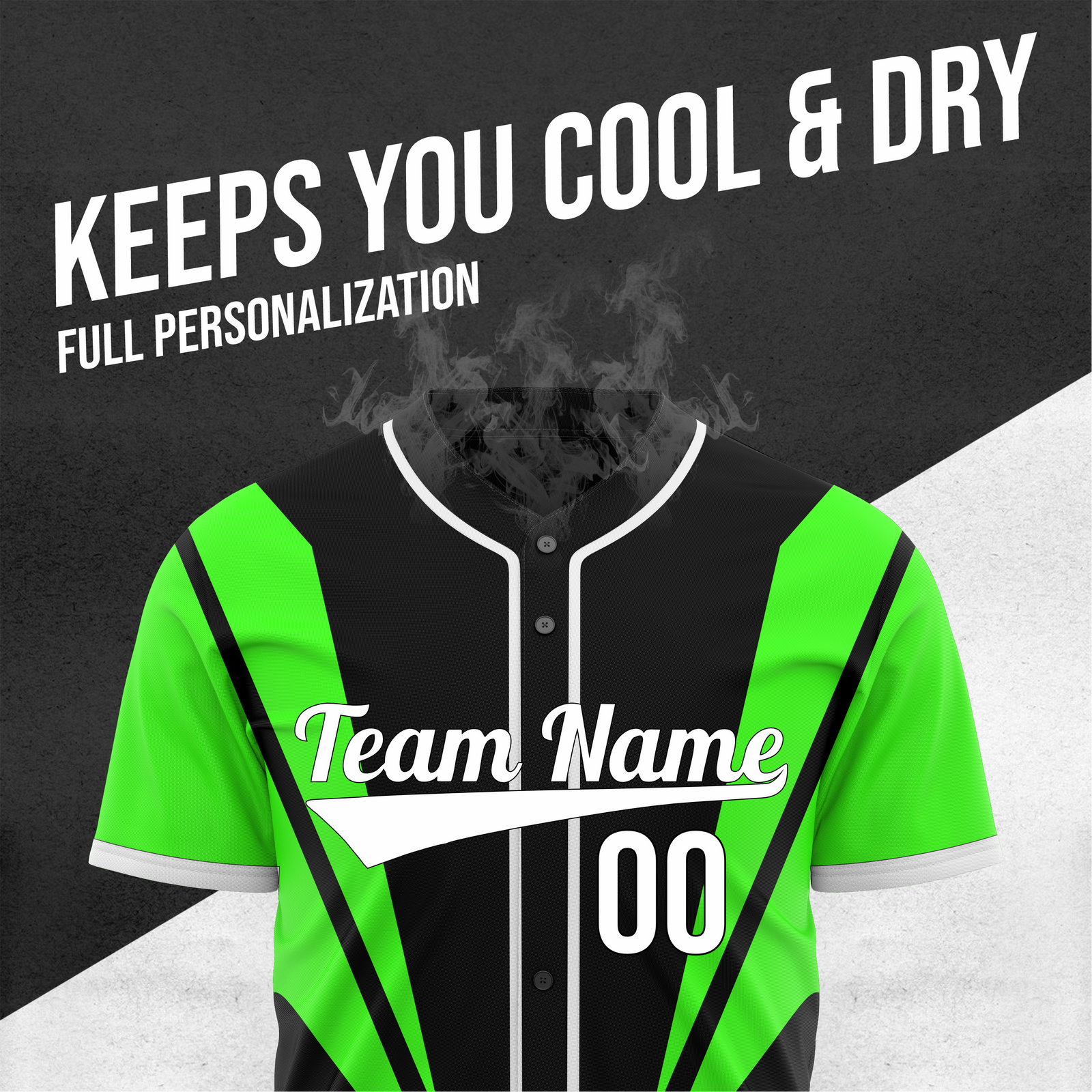 Custom Panel Flow Baseball Black Sports Jersey Personalized Uniform with Name & Number