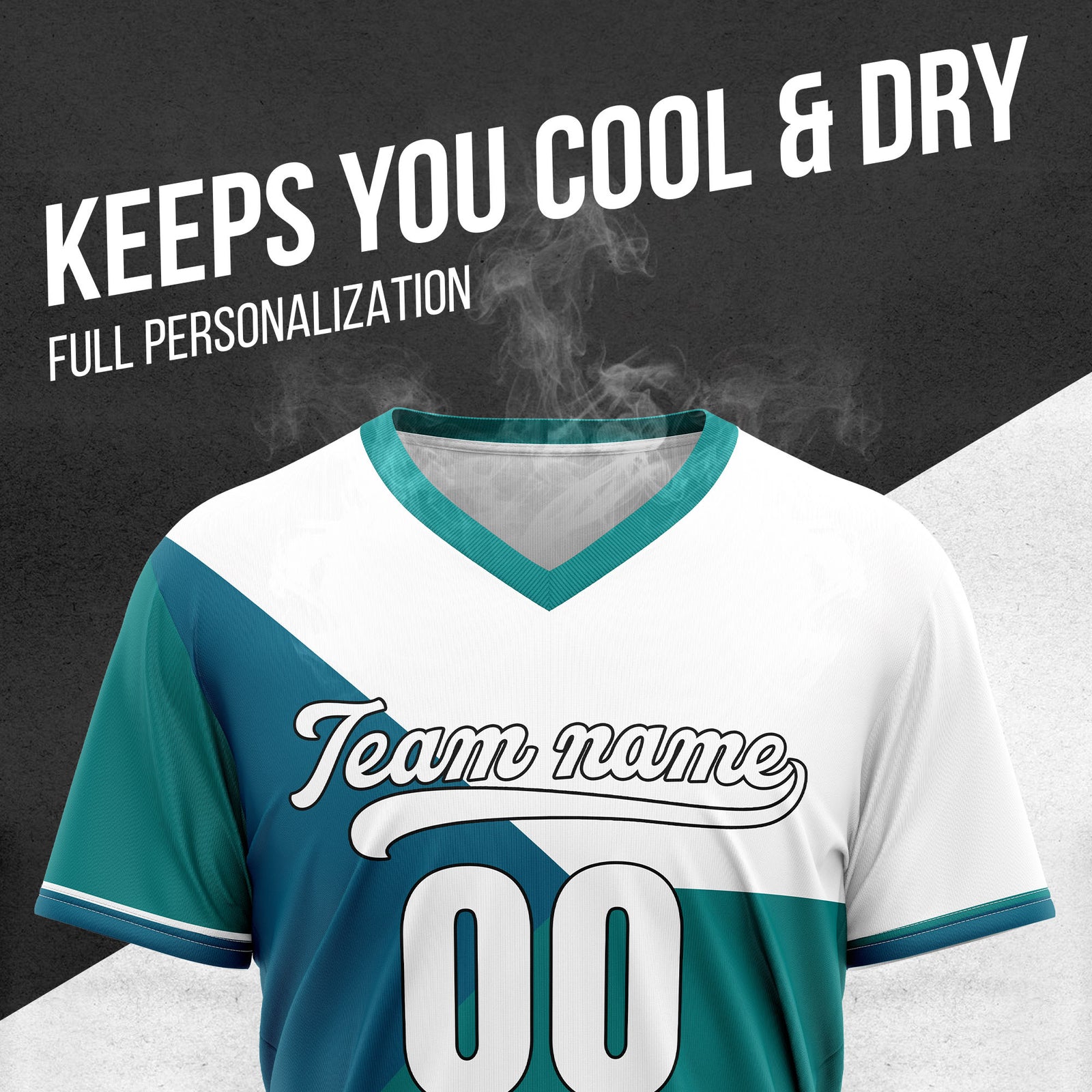 Custom FlexCore Teal Baseball Sports Jersey Personalized Uniform with Name & Number