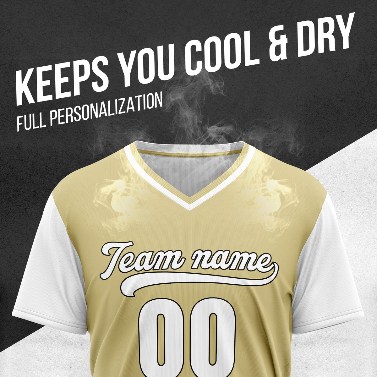 Custom Victory Line Khaki Pullover Baseball Sports Jersey Personalized Uniform with Name & Number