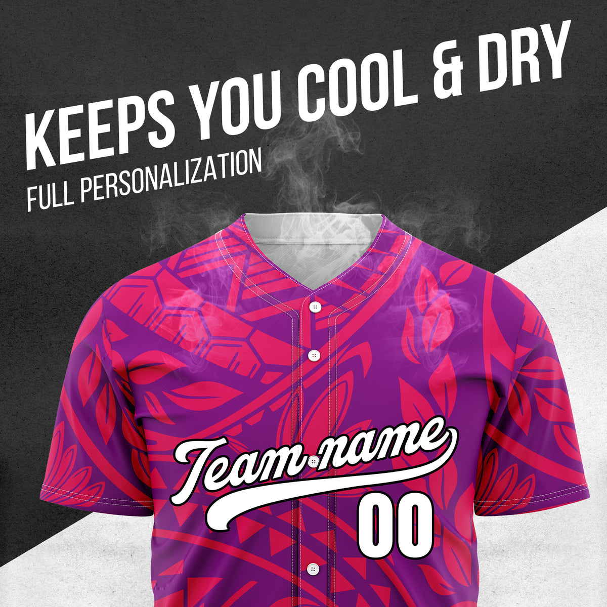 Custom Hawaii Storm Purple Baseball Sports Jersey Personalized Uniform with Name & Number