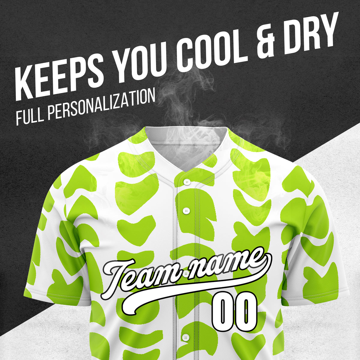 Custom Hawaii Waves White Baseball Sports Jersey Personalized Uniform with Name & Number