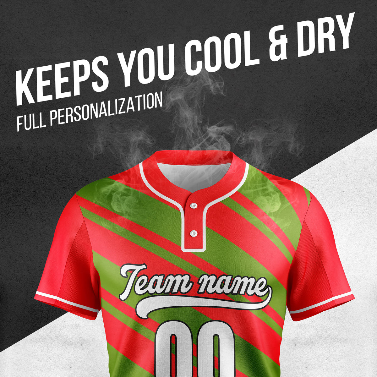 Custom Bold Flow Red Baseball Sports Jersey Personalized Uniform with Name & Number