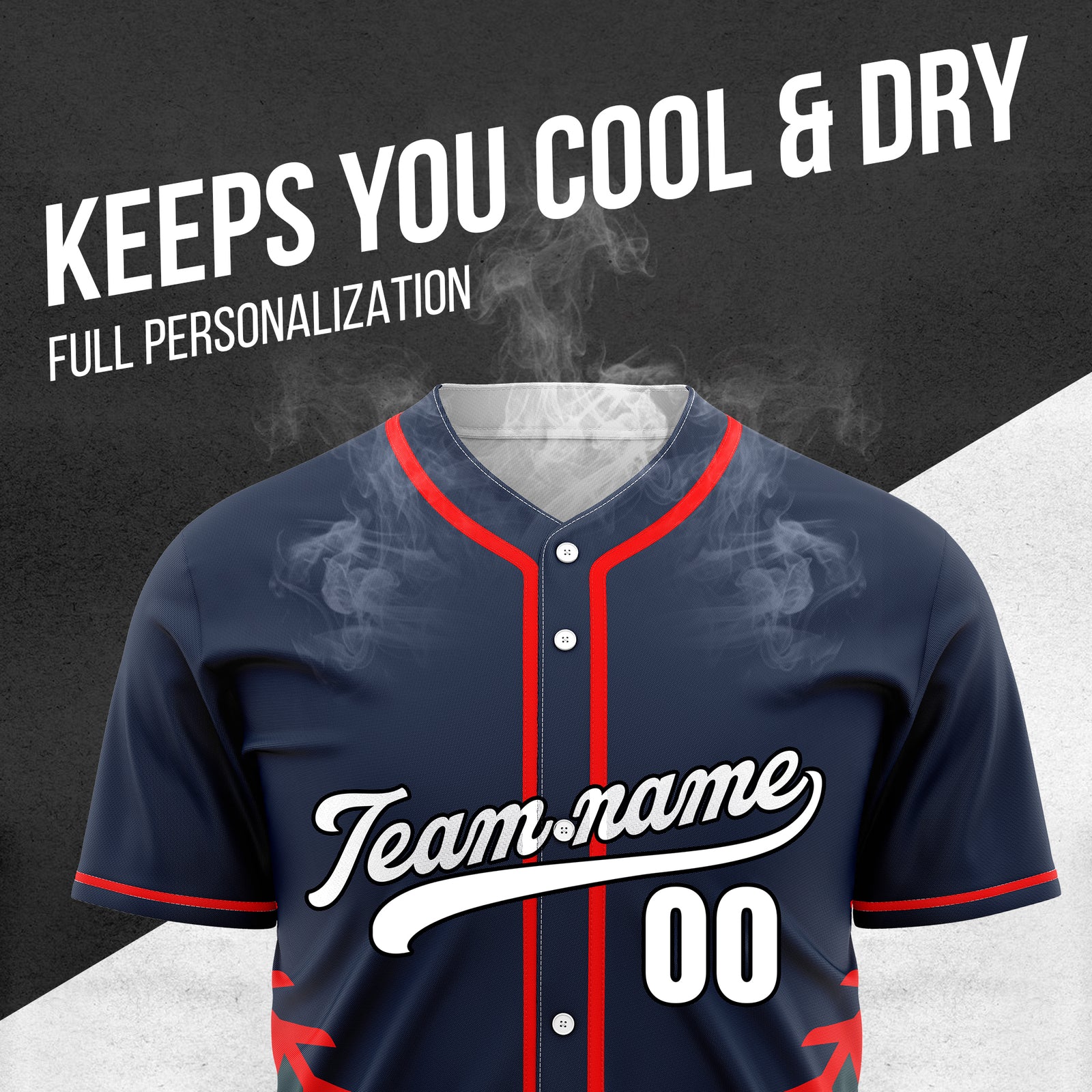 Custom Stitchline Baseball Navy Sports Jersey Personalized Uniform with Name & Number