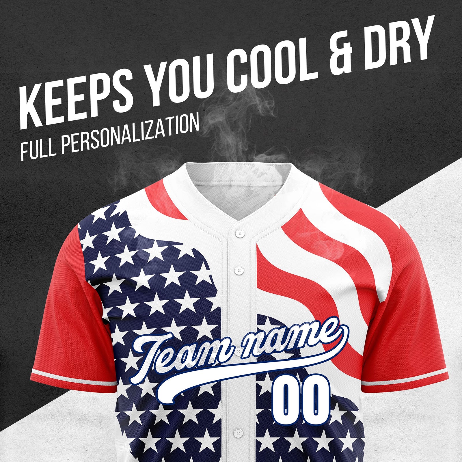 Custom USA Victory Baseball Sports Jersey Personalized Uniform with Name & Number