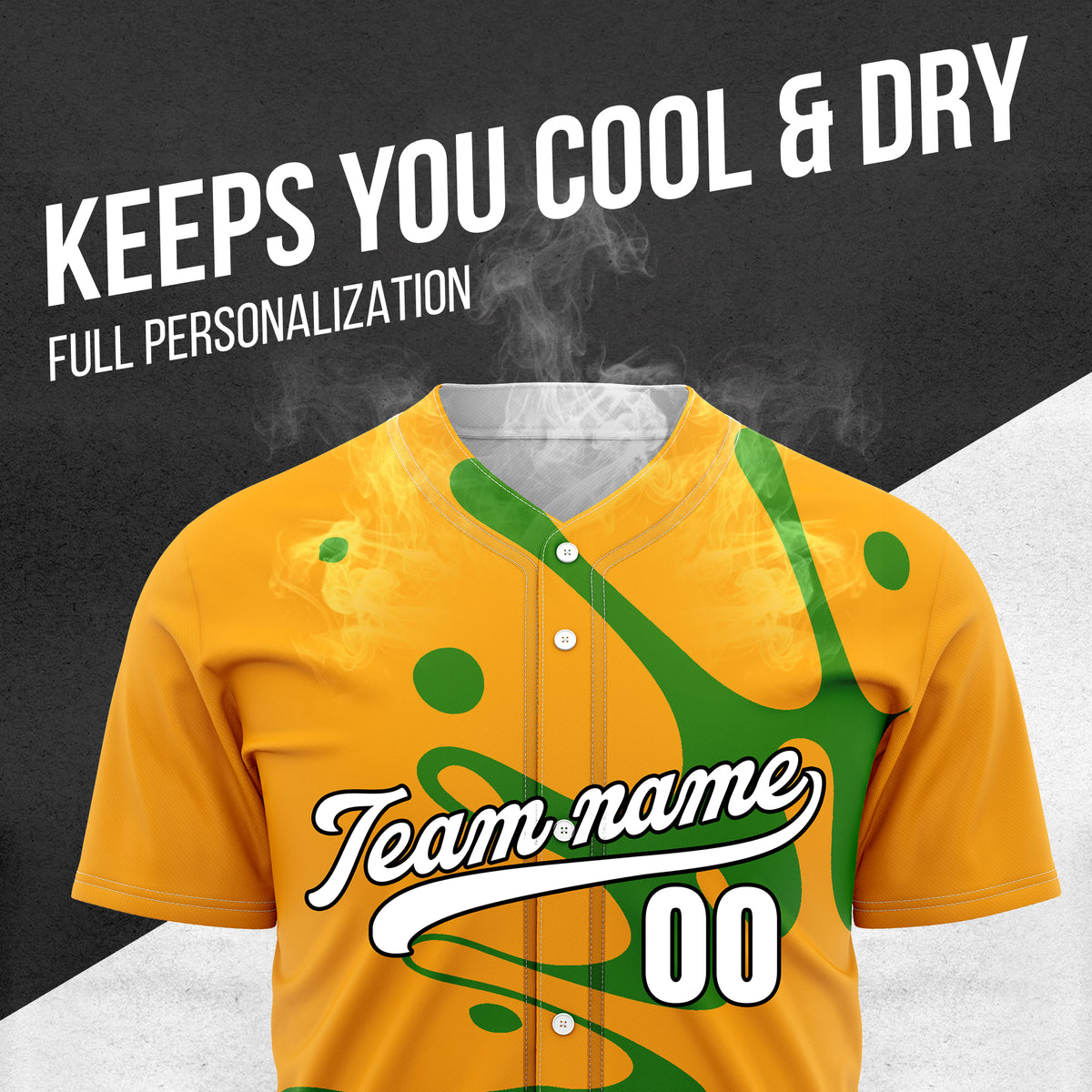Custom Ink Surge Orange Sports Jersey Personalized Uniform with Name & Number