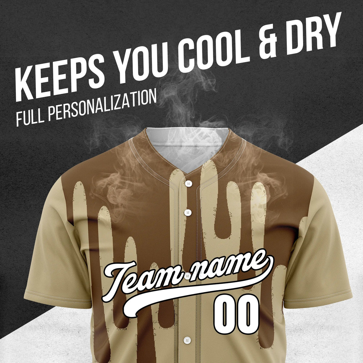 Custom Ink Drip Sports Jersey Personalized Uniform with Name & Number