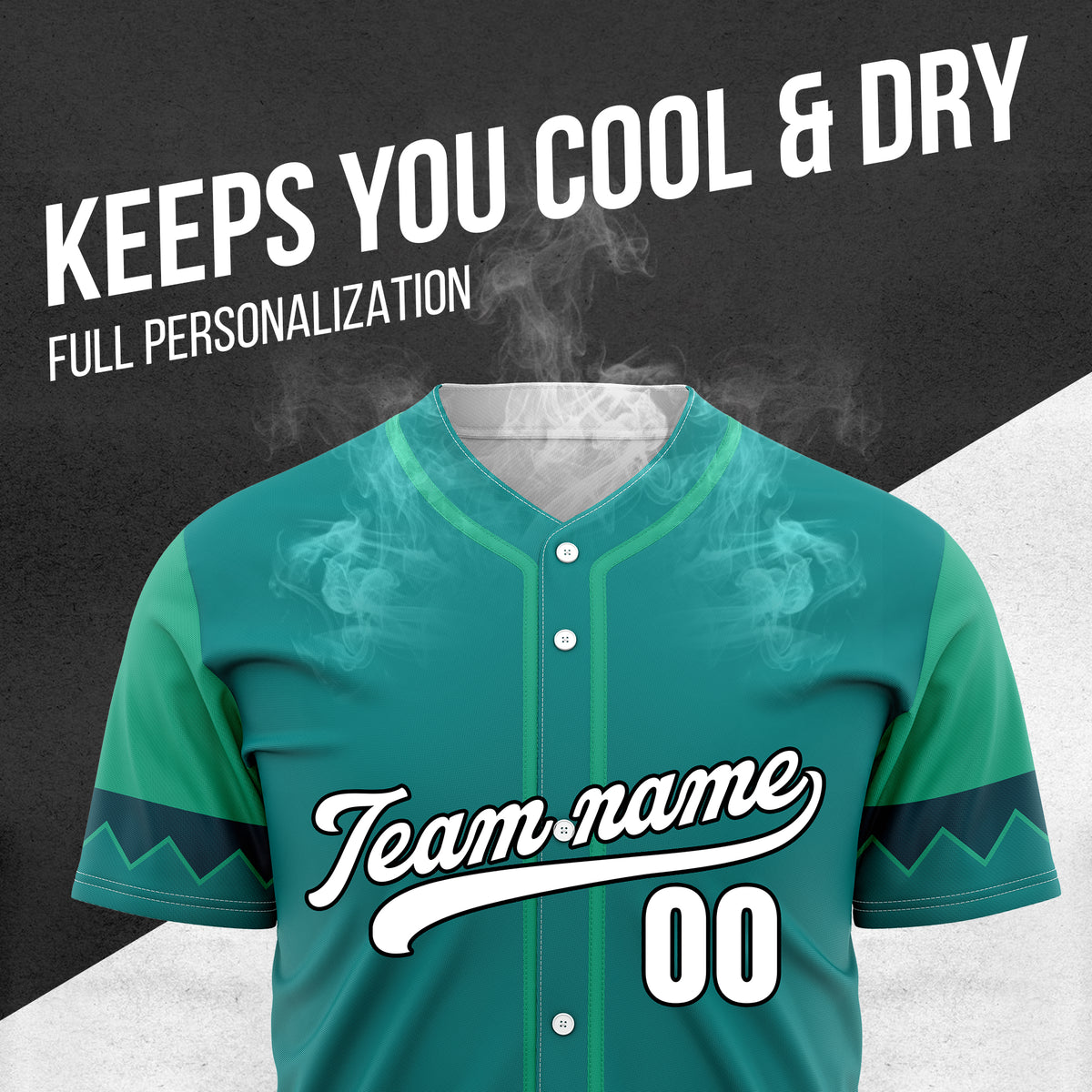 Custom Legacy Classic Baseball Teal Sports Jersey Personalized Uniform with Name & Number