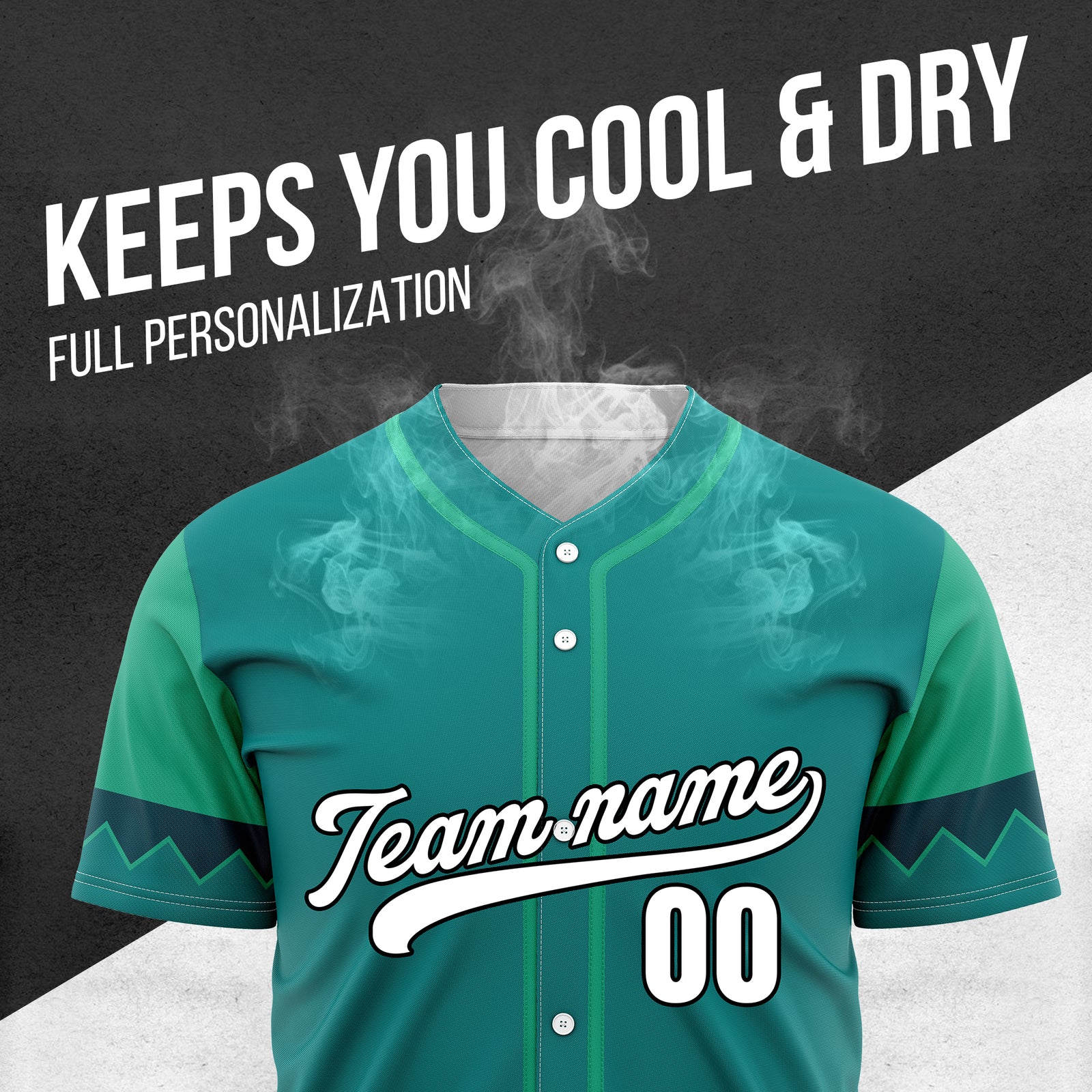 Custom Legacy Classic Baseball Teal Sports Jersey Personalized Uniform with Name & Number