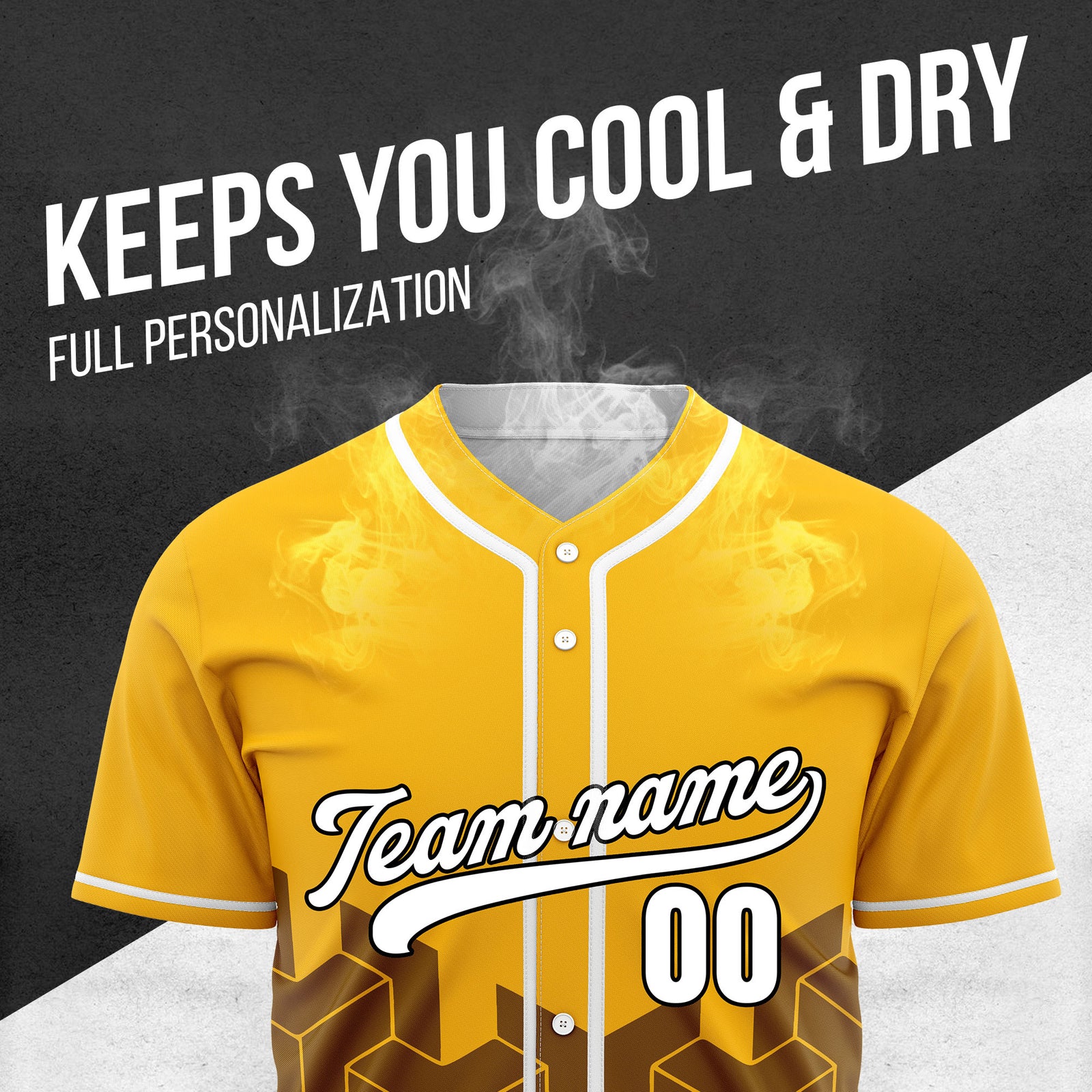 Custom Grid Iron Orange Baseball Sports Jersey Personalized Uniform with Name & Number