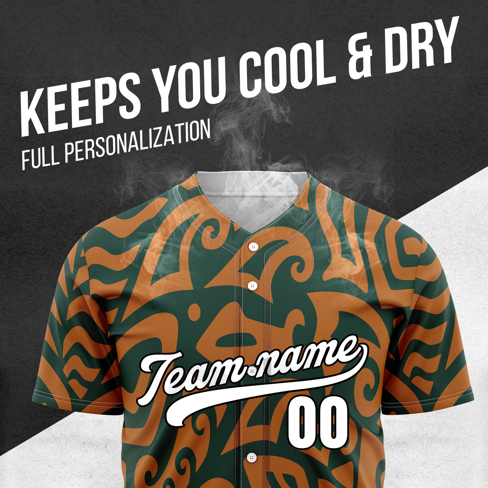 Custom Hawaii Blaze Teal Baseball Sports Jersey Personalized Uniform with Name & Number