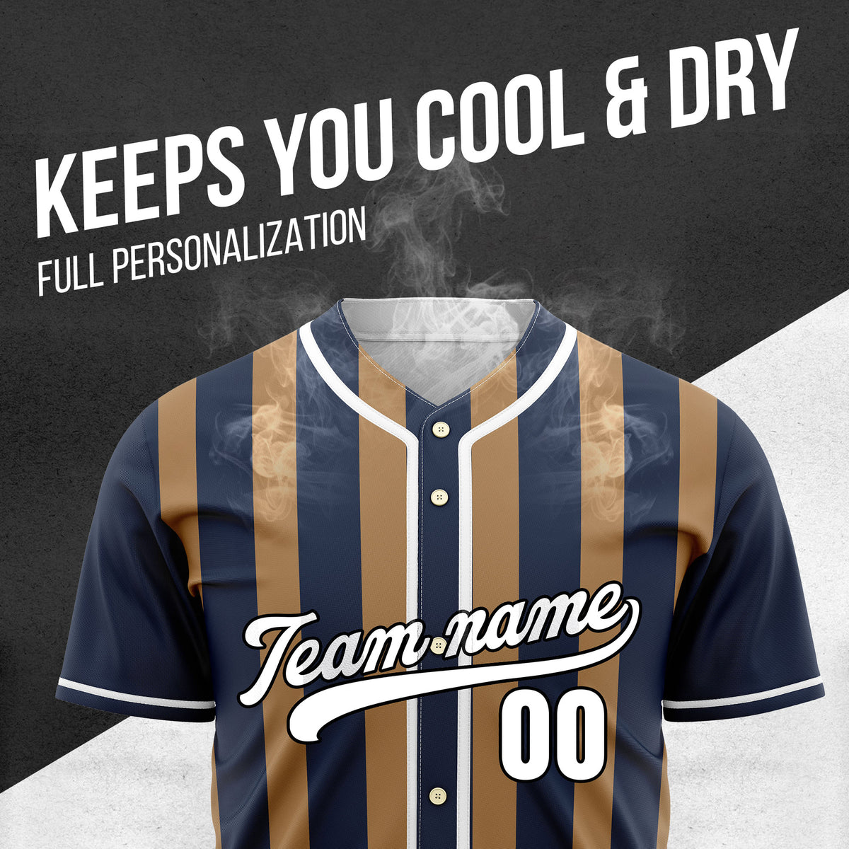 Custom Strikeforce Navy Raglan Style Baseball Sports Jersey Personalized Uniform with Name & Number