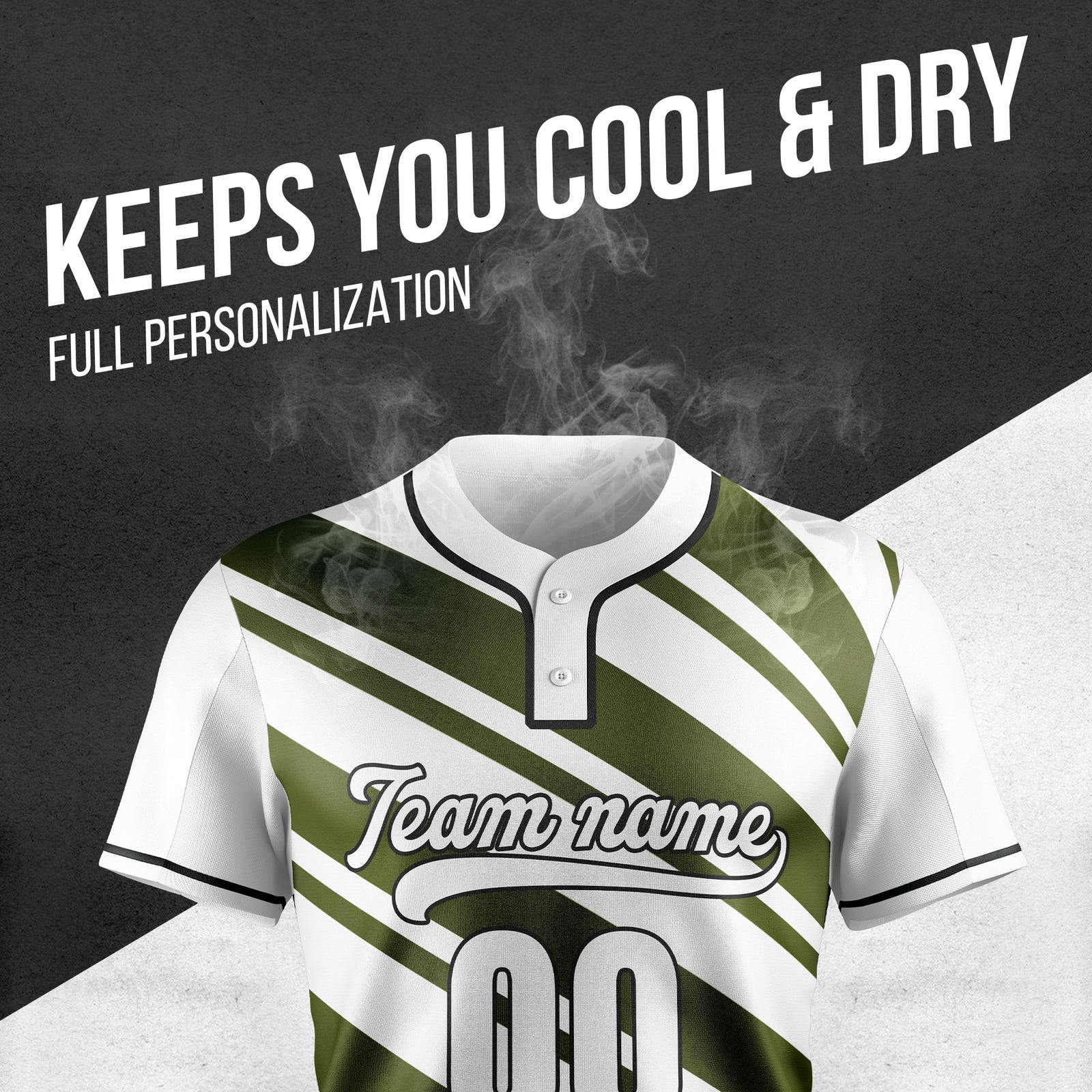 Custom Bold Flow White Baseball Sports Jersey Personalized Uniform with Name & Number